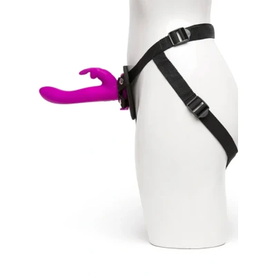 Bilde av Happy Rabbit Vibrating Strap On Harness Set