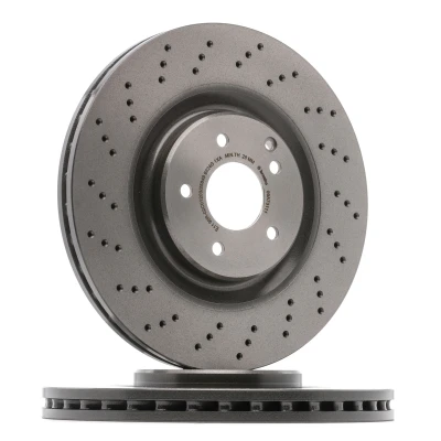 Bilde av BREMBO COATED DISC LINE 09.A731.11 Bremseskiver 345 30 5 perforert / ventilert belagt høy karbon med skruer MERCEDES BENZ: C Klasse Sedan, SLK