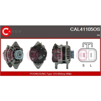 Bilde av CASCO CAL35117AS Dynamo 12V 65A MITSUBISHI: L300 / Delica III Minibuss, PAJERO 2