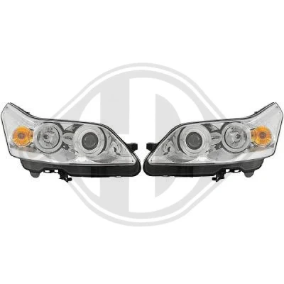 Bilde av DIEDERICHS HD Tuning 4072380 sett hovedfrontlys med motor for høydejustering hovedlys
