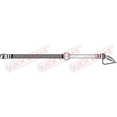Bilde av QUICK BRAKE 32.829 Bremseslange 527 M10x1 OPEL: Movano A Minibuss, Van, RENAULT: MASTER 2 Kasten, Pritsche/Fahrgestell