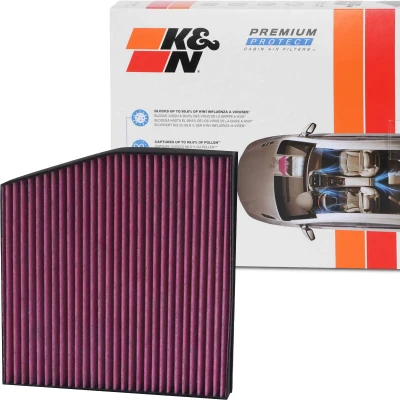Bilde av K&amp;N Filters DVF5021 Kupéfilter Karbonfilter 253 42 kvadratisk MERCEDES BENZ: B Klasse, A CLA Stasjonsvogn, FORD: FOCUS 3, 3 Turnier