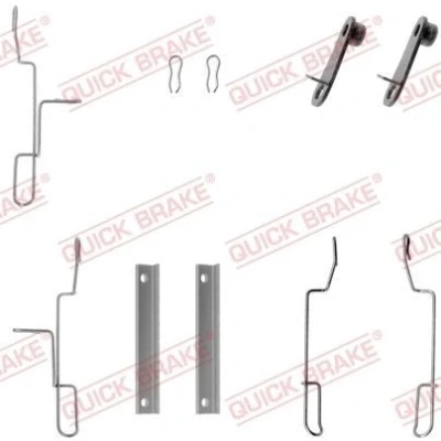 Bilde av QUICK BRAKE 109 1188 Tibehørsett, skivebremse belegg PEUGEOT: 306 Hatchback