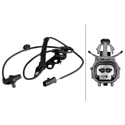 Bilde av HELLA 6PU 358 218 711 ABS Sensor med klammer Hall prinsipp 2 1020