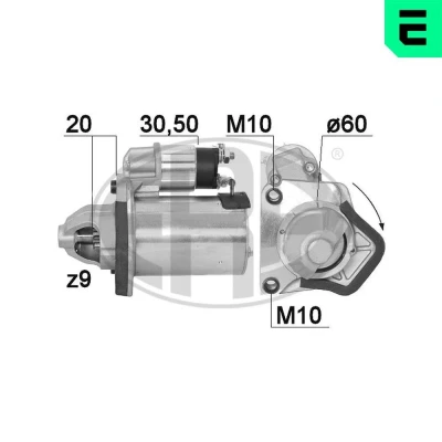 Bilde av ERA 220895A Starter 12 1 9