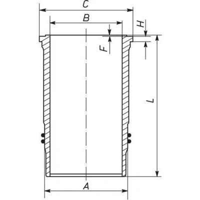 Bilde av Sylinderhylse MAHLE ORIGINAL 003 WN 38 01