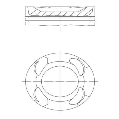 Bilde av MAHLE ORIGINAL 081 PI 00124 000 Motorstempel 82,0