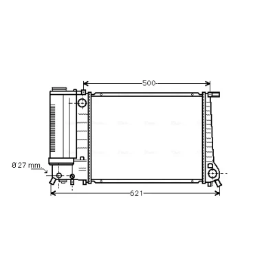 Bilde av PRASCO BW2101 Radiator Aluminium 440 322 34 Kjøleribber satt sammen mekanisk BMW: 5 Sedan, 3 Coupé, Sedan