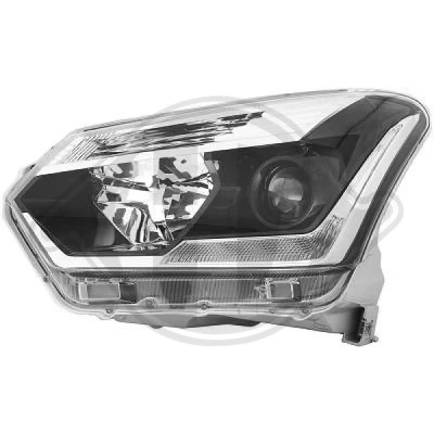 Bilde av DIEDERICHS 5404981 Frontlykter venstre H11/HB3 LED med motor for høydejustering hovedlys ISUZU: D Max II Pick up