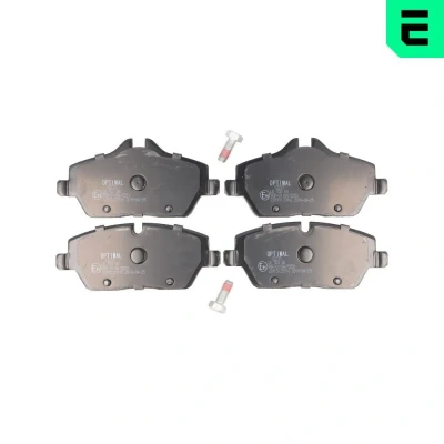 Bilde av OPTIMAL BP 12233 Bremseklosser framaksel klargjort for slitasjeindikator med bremsecaliperskruer BMW: 1 Hatchback, Cabrio, Coupé, MINI: Hatchback