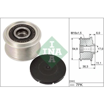 Bilde av INA 535 0298 10 Frihjul Dynamo