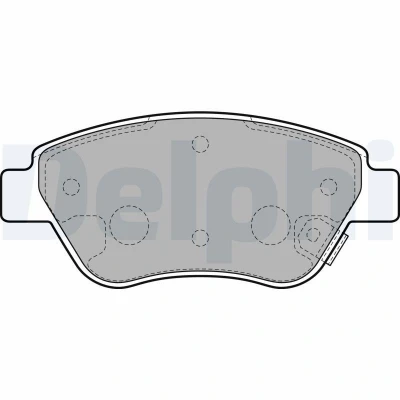 Bilde av DELPHI LP2478 Bremseklosser med akustisk slitasjevarsel antihyle blikk tilbehør OPEL: Adam