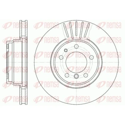 Bilde av REMSA 6509.10 Bremseskiver framaksel 316, 316 28 5 ventilert BMW: 7