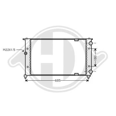 Bilde av DIEDERICHS DCM3002 Radiator 627 322 34 Climate