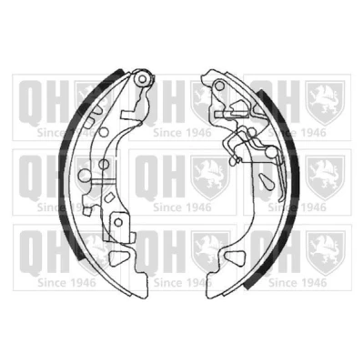 Bilde av QUINTON HAZELL BS1108 Bremsesko 180 32 FIAT: Punto II Hatchback