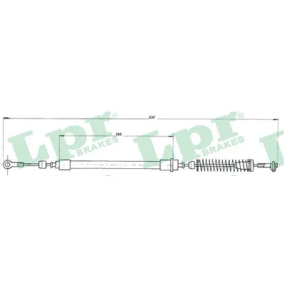 Bilde av LPR C0215B Bremsekabel 540/330 Trommelbrems