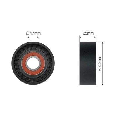 Bilde av Styrerulle kilerem, bmw, 11 28 7 594 969, 11287594969, 7594969
