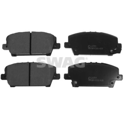 Bilde av SWAG 85 91 6802 Bremseklosser framaksel med akustisk slitasjevarsel HONDA: CIVIC 8 Hatchback,