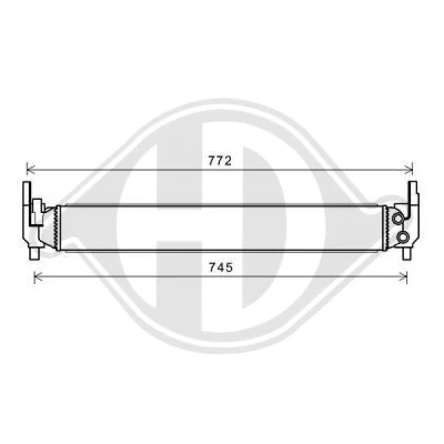 Bilde av DIEDERICHS DCM3827 Radiator Aluminium 645 88 56 Climate SKODA: Fabia 2