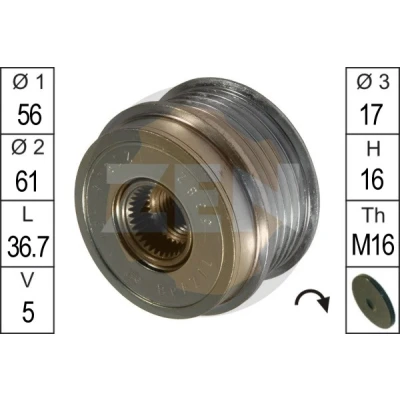 Bilde av Frihjul, dynamo, audi a4 b5, b5 avant, a6 c5, c5 vw passat variant, 028 903 119 AN, T
