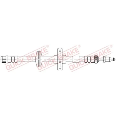 Bilde av QUICK BRAKE 32.839 Bremseslange 415 M10x1 RENAULT: LAGUNA 3