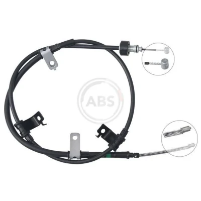 Bilde av Kabel, parkeringsbremse, Bakre venstre, hyundai getz, 597601C050