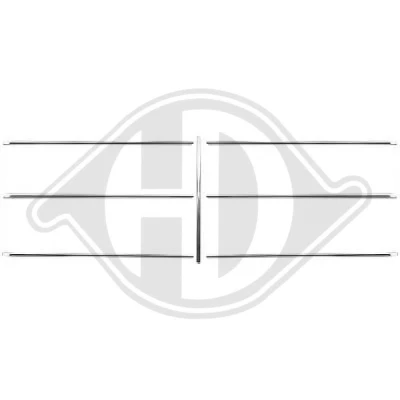 Bilde av DIEDERICHS 1611044 Pynte / vernelist sett, radiatorgitter