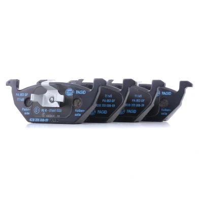 Bilde av HELLA 8DB 355 008 591 Bremseklosser ikke klargjort for slitasjeindikator VOLKSWAGEN: Polo IV Hatchback, Golf 4, V Hatchback