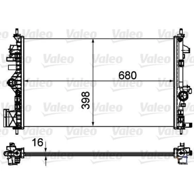 Bilde av Radiator, motorkjøling, opel insignia a, a sedan, sports tourer, vauxhall mk i, 1300292, 13241726