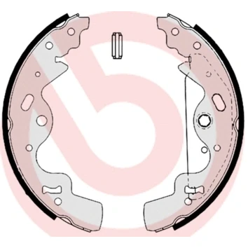 Bilde av BREMBO S 44 506 Bremsesko 254 45 med håndbremsarm LAND ROVER: Freelander I SUV