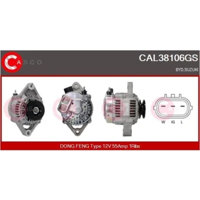 Bilde av CASCO CAL20132AS Dynamo 12V 90A NISSAN: Patrol GR 5 SUV, TERRANO 2