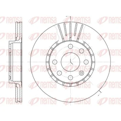 Bilde av REMSA 6174.10 Bremseskiver framaksel 256, 256 20 6 ventilert OPEL: Vectra A Sedan, Corsa B Hatchback, Astra F Caravan