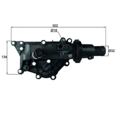 Bilde av MAHLE ORIGINAL TH 60 89 Termostat Med tetning sensor RENAULT: MEGANE 2 Kombi, CLIO 3, Coupe Cabriolet