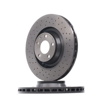 Bilde av BREMBO XTRA LINE 09.8841.3X Bremseskiver 347 30 5 perforert / ventilert belagt høy karbon med skruer AUDI: A6 C6 Avant, Allroad, Sedan