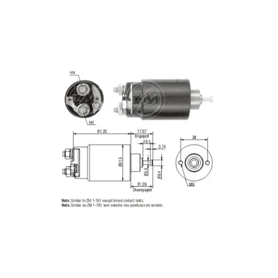 Bilde av Magnetbryter, starter, ford, 1061272, 1345314, 1477974, 1480550, 1551240, 1S4U 11000 AA, AB, 1S7U AC, 4033064, 6G9N 110