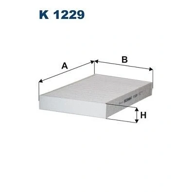 Bilde av FILTRON K 1229 Kupéfilter Partikkelfilter 254 155 30