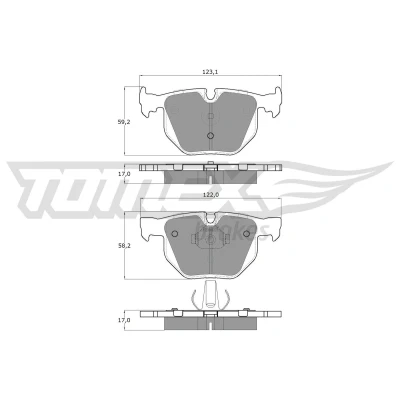 Bilde av Bremseklosser sett TOMEX Brakes TX 13 26