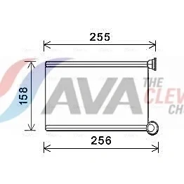 Bilde av Varmeutveksler, kupevarme renault OE 7701209524