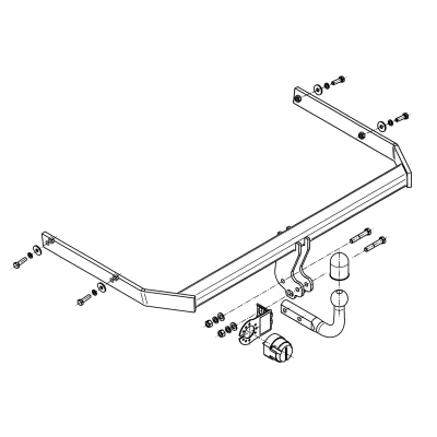 Bilde av Tilhengerfeste, standard vw jetta iv (162, 163, Av3, Av2),