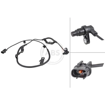 Bilde av A.B.S. 31973 ABS sensor aktiv 1140 svart MITSUBISHI: L200 / Triton IV Pick up