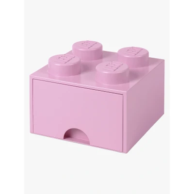 Bilde av LEGO Oppbevaringsboks med Skuff 4, Rosa Esker
