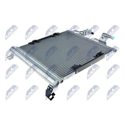 Bilde av NTY CCS PL 020 Kondensator med tørker Aluminium 408mm OPEL: Zafira B, Astra H Hatchback