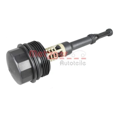 Bilde av METZGER 2370032 deksel, oljefilterbeholder med tetning uten filter MERCEDES BENZ: B Klasse, GLK, CLS Shooting Brake
