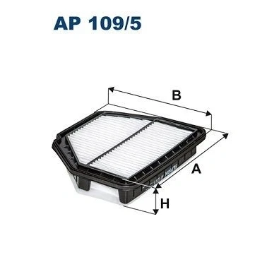 Bilde av FILTRON AP 109/5 Luftfilter 49,5 228,5 283 Filterinnsats OPEL: Antara, CHEVROLET: Captiva