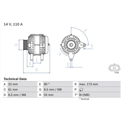 Bilde av Dynamo, renault clio iii, iv, grandtour skåp/halvkombi 82 00 623 231