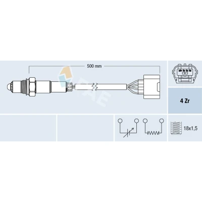 Bilde av Lambdasonde, renault laguna iii, grandtour 82 00 761 588, 8200761588
