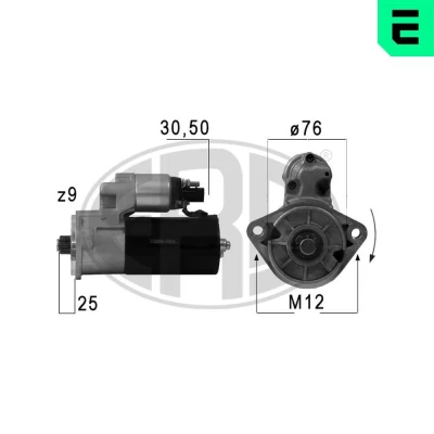 Bilde av ERA 220684A Starter 12 2 9 VOLKSWAGEN: Touareg I, Crafter 30 50 Flatvogn lastebil/Chassis, Van