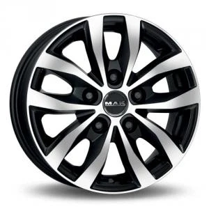 Bilde av MAK Load5 Black Machined Face 7x17 5/130 ET68 B78