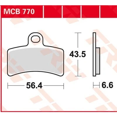 Bilde av TRW Organic Allround MCB770 Bremseklosser