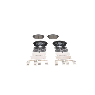 Bilde av BOSCH 0 986 494 653 Bremseklosser Low Metallic med akustisk slitasjevarsel antihyle blikk fjær SUBARU: Forester III, Legacy 4, II